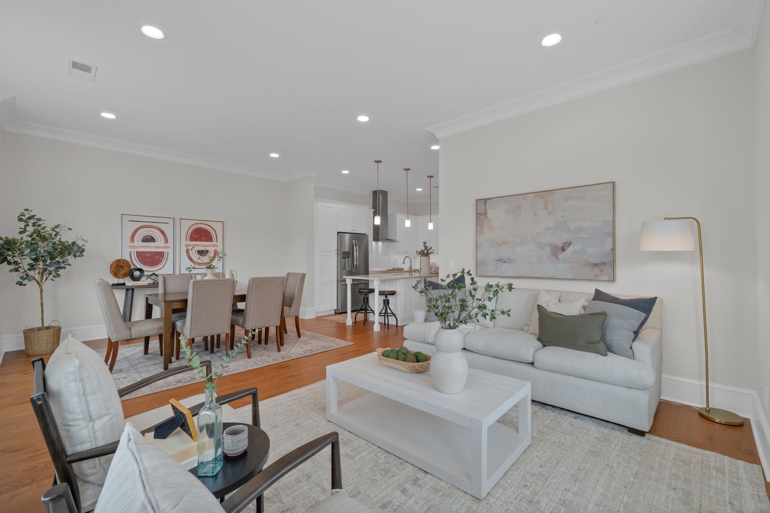 Living and dining view